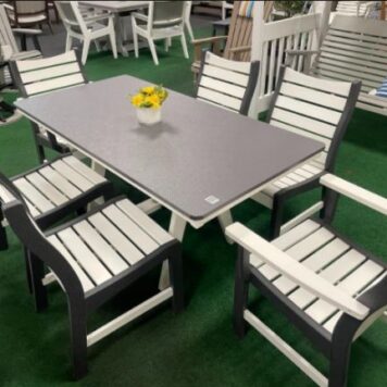 6 Chair Rectangle Table Set