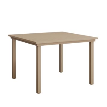Vida 44″ Square Dining Table Aluminum Top