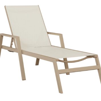 Vida Sling Chaise Lounge with Arms