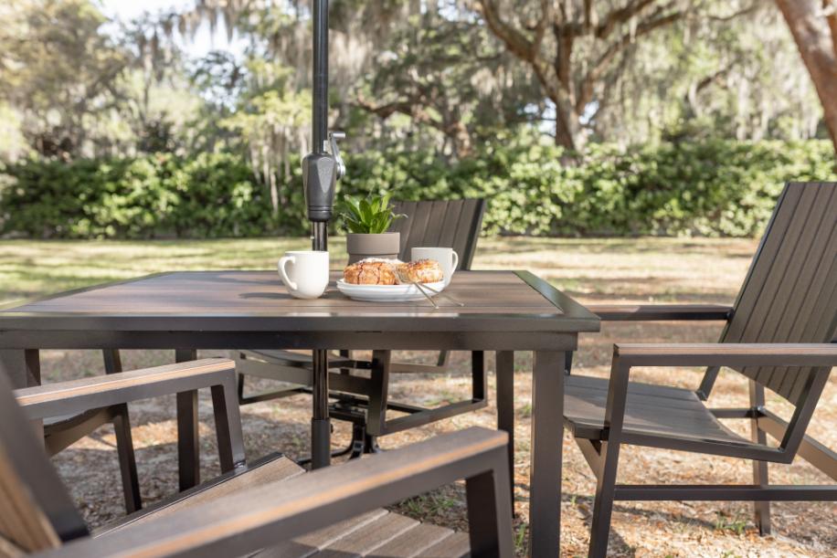 Vida 44″ Square Poly Dining Table - Image 4